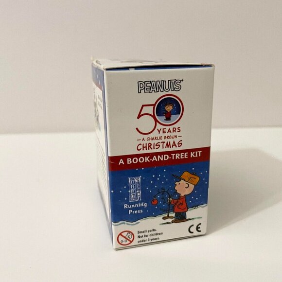 Peanuts A Book And Tree Kit 50 Years Holiday Ornament Miniature Tree - Picture 5 of 16